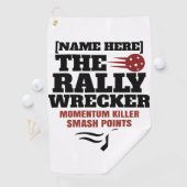 ピックルボール 名前入り The Rally Wrecker ゴルフタオル (インサイチュ)