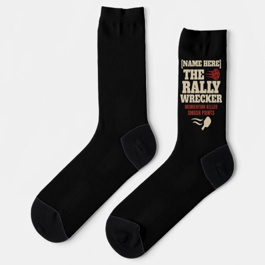 ピックルボール 名前入り The Rally Wrecker ソックス (左)