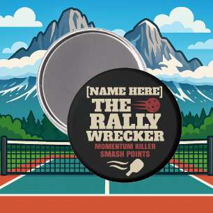 ピックルボール 名前入り THE RALLY WRECKER マグネット