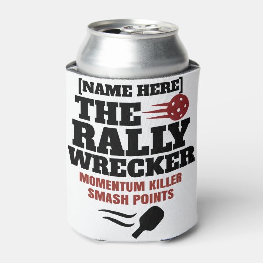 ピックルボール 名前入り The Rally Wrecker  缶クーラー (缶正面)