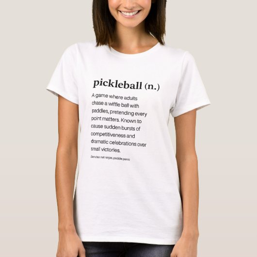 ピックルボール 定義 Tシャツ (正面)