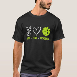 ピックルボール 平和 愛 Tシャツ