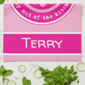 ピックルボール:熱もし文字 キッチンタオル (折り畳み)