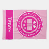 ピックルボール:熱もし文字 キッチンタオル (横)