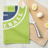 ピックルボール:生きる、愛する、漬け物のグリーンキッチン キッチンタオル (四つ折り)