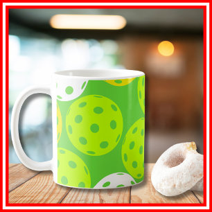 ピックルボール 誕生日パーティ かわいい グリーン スポーツ コーヒーマグカップ