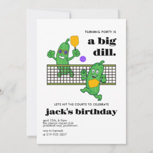 ピックルボール 誕生日, ピックルボール インビテーション, 40歳 招待状