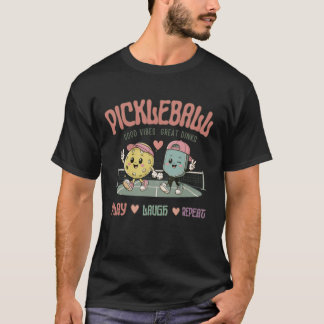 ピックルボール 遊んで 笑って リピート | かわいいピックルボール Tシャツ