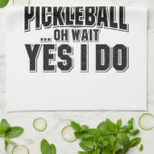 ピックルボール – I Don't 遊 Walyse Pickleball キッチンタオル (折り畳み)