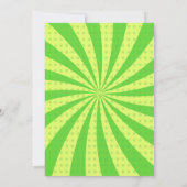 ピックルボール RETRO グリーン スポーツ フォト 誕生日カード 招待状 (裏面)