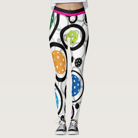 ピックルボール（XXLタイルサイズ）  レギンス (正面)