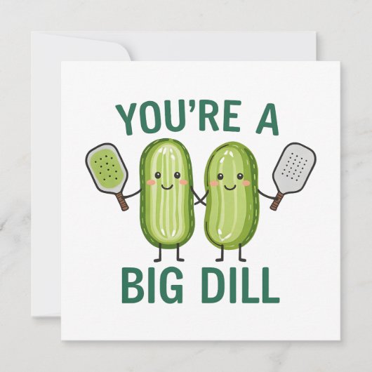 ピックルボール You're A Big Dill カード (正面)