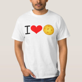 ピックルボールTシャツ：アイ·ラブ·ピクルボール Tシャツ