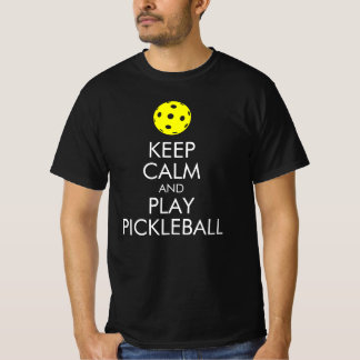 ピックルボールTシャツ：カーム·アン遊ド·ピクルボール Tシャツ