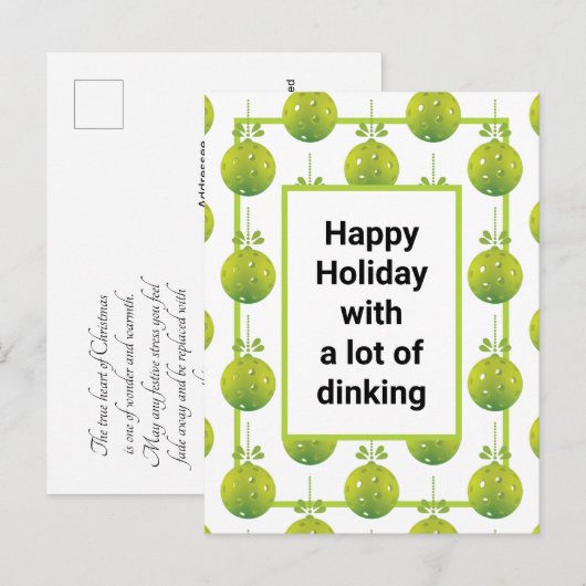 ピックルモダンボール、カスタム文字はがき ポストカード (正面/裏面)