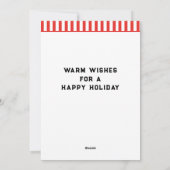 ピックルユニークボールクリスマスホリデーカード シーズンカード (裏面)