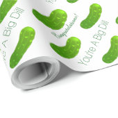 ピックルユーモアのあるおめでとうラッピング紙 ラッピングペーパー (ロールコーナー)