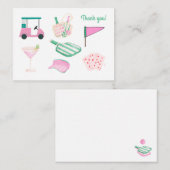 ピックル名門私立校風のボールカントリークラブサンキューカード エンクロージャーカード (正面/裏面)