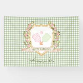 ピックル名門私立校風のボールハッピーバースデー 横断幕