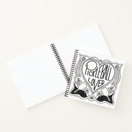 ピックル図解入りの、写真付きのボール愛好家ノートブック ノートブック