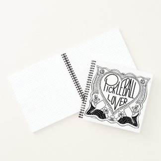 ピックル図解入りの、写真付きのボール愛好家ノートブック ノートブック