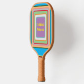 ピックル数々のボールプリンセス色の正方形 ピックルボールラケット (左)