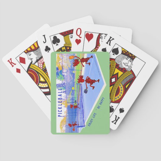 ピックル楽しむボールのライフ…クラシックトランプ トランプ (裏面)