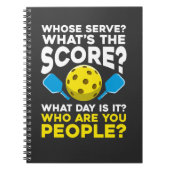 ピックル笑わされるボール引用文ユーモアのあるスポーツアスリート ノートブック (正面)