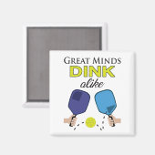 ピックル素晴らしボール磁石「Minds Dink Alike」 マグネット (正面/裏面)