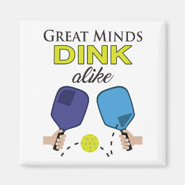 ピックル素晴らしボール磁石「Minds Dink Alike」 マグネット