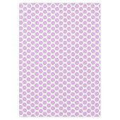 ピックル結婚ボールのラベンダーとホワイトピックルボール テーブルクロス (正面)