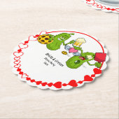 ピックル結婚ボール ペーパーコースター (アングル)