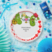 ピックル結婚ボール ペーパープレート (パーティー)