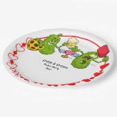 ピックル結婚ボール ペーパープレート (アングル)