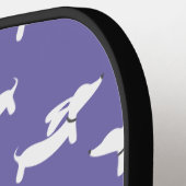 ピックル遊ボールのダシュント母パープル ピックルボールラケット (左詳細)