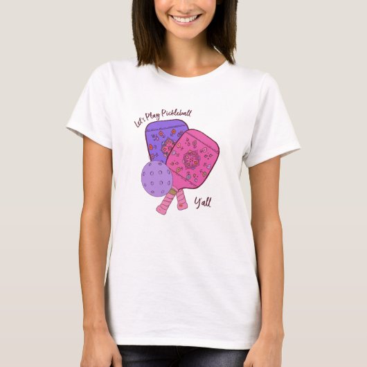 ピックル遊ボールY'all Tシャツしよう Tシャツ (正面)