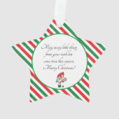 🧑 🎄🎄ピックルボールメリークリスマススターオーナメント オーナメント (裏面)