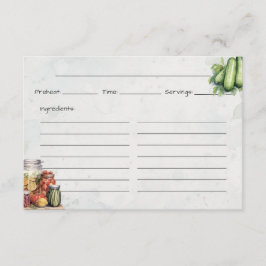 ピックルJARベーシックレシピカード エンクロージャーカード