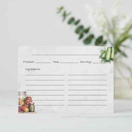 ピックルJARベーシックレシピカード エンクロージャーカード (スタンド正面)