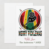 ピックレメリーマスクリスマスホリデーカード シーズンカード (正面/裏面)