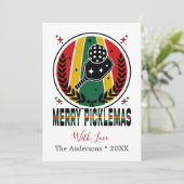 ピックレメリーマスクリスマスホリデーカード シーズンカード (スタンド正面)