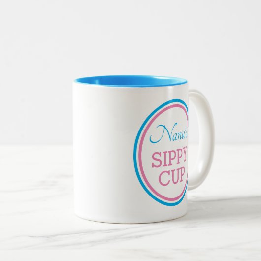ピック人気がある!!ナナのシッピーカップコーヒーマグ ツートーンマグカップ (正面右)