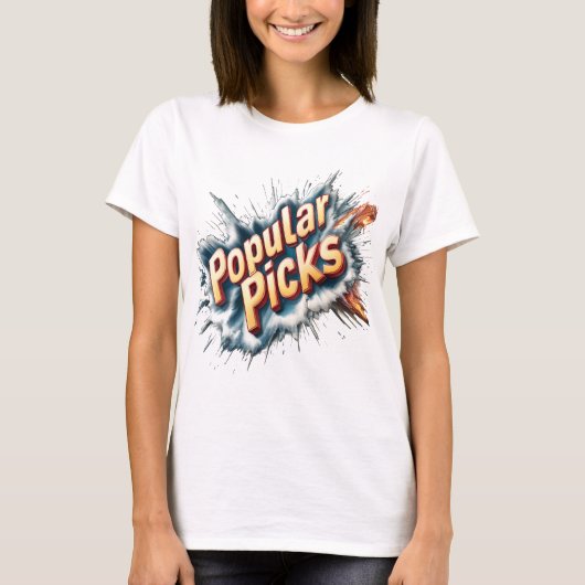 ピック人気がある»漫画-スタイルTシャツ – スタンドイン Tシャツ (正面)