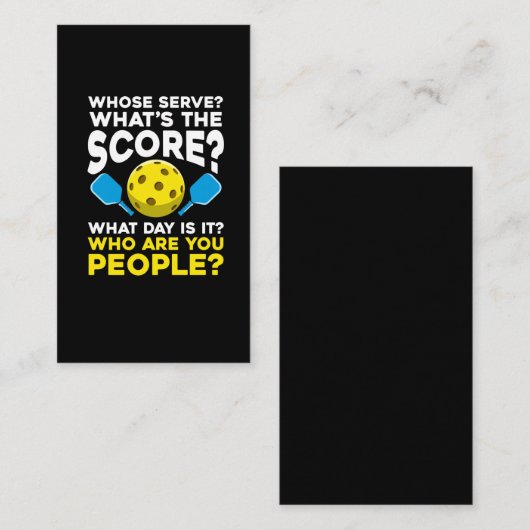 ピック笑わされるルボール引用文スユーモアのあるポーツアスリート 名刺 (正面/裏面)