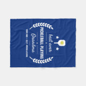 ピック遊ルボ最高のールのおじいカスタムちゃん フリースブランケット (正面(横))