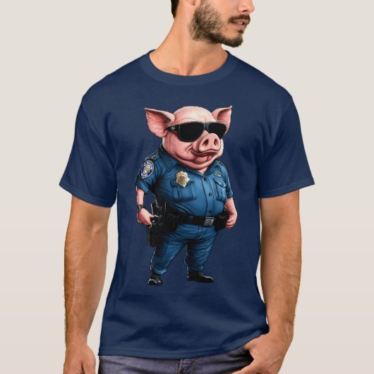 ピッグス警察のTシャツ Tシャツ (正面)