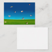 ピッグス飛んでいるノーテカード ノートカード (正面/裏面)