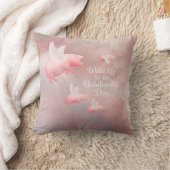 ピッグズフライアン信じ難いデイ装飾用クッション クッション (ブランケット)