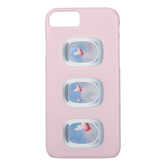 ピッグズフライ過去飛行機窓 Case-Mate iPhoneケース (裏面)