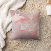 ピッグズフライ – アンビ信じられないような日装飾用クッション クッション (ブランケット)